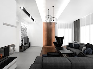 Wnętrza domu w Rybniku - Salon, styl nowoczesny - zdjęcie od Manufaktura Studio grupa projektowa