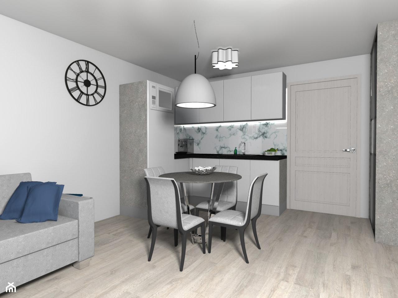 APARTAMENT DELUX KOŁOBRZEG-wizualizacja - zdjęcie od OXA DESIGN - Oksana Pałczyńska - Homebook