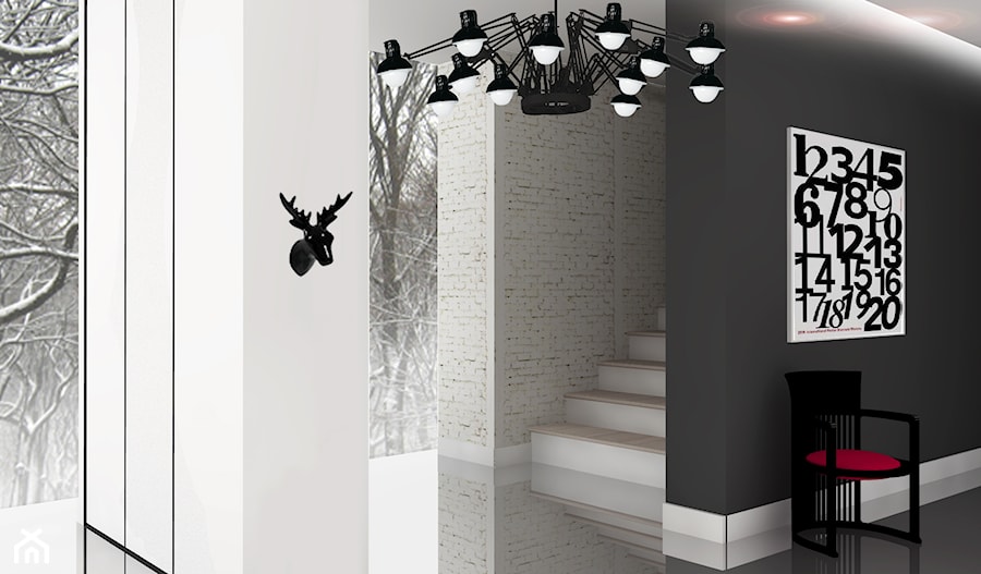 projekt dom jednorodzinny - Salon, styl nowoczesny - zdjęcie od Nisza Design
