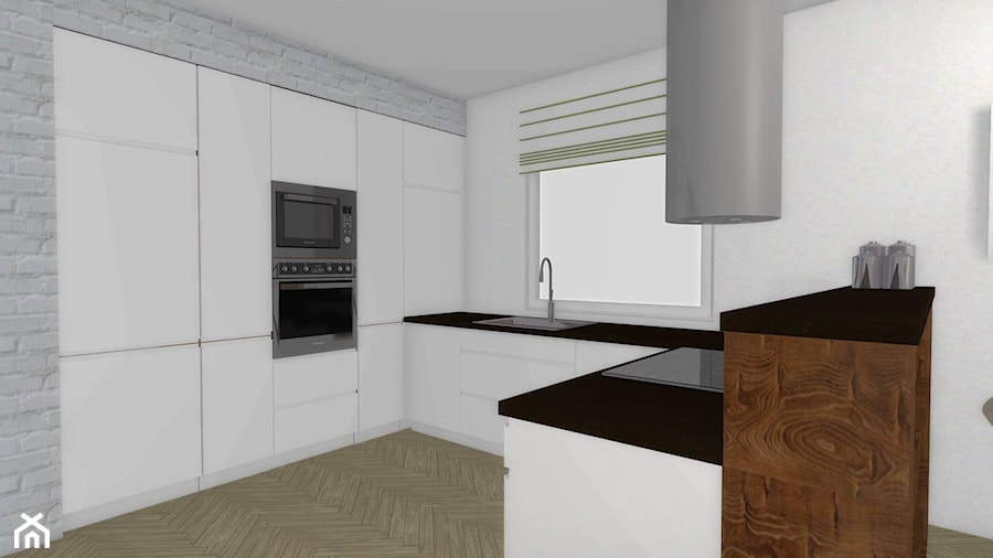 Projekt kuchni minimalistycznej. - Kuchnia, styl minimalistyczny - zdjęcie od BiZ Art