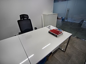 Meble do nowoczesnej firmy. - Małe szare biuro - zdjęcie od BiZ Art