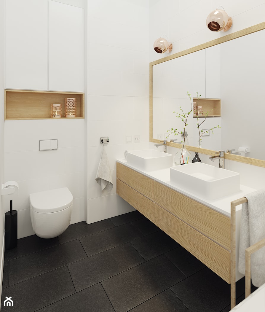 Łazienka na piętrze - zdjęcie od Mohav Design - Homebook