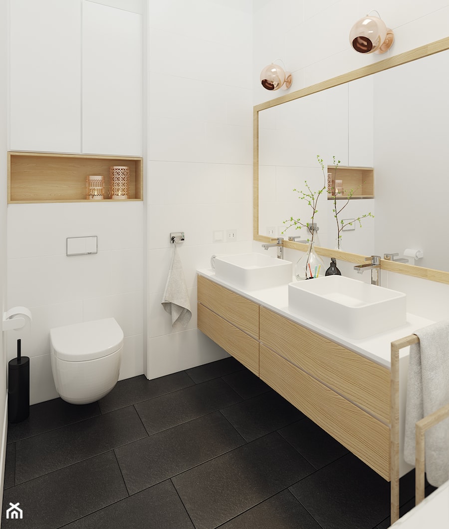 Łazienka na piętrze - zdjęcie od Mohav Design