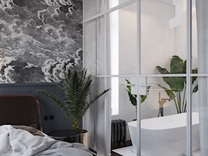 Sypialnia połączona z salonem kąpielowym - zdjęcie od Mohav Design