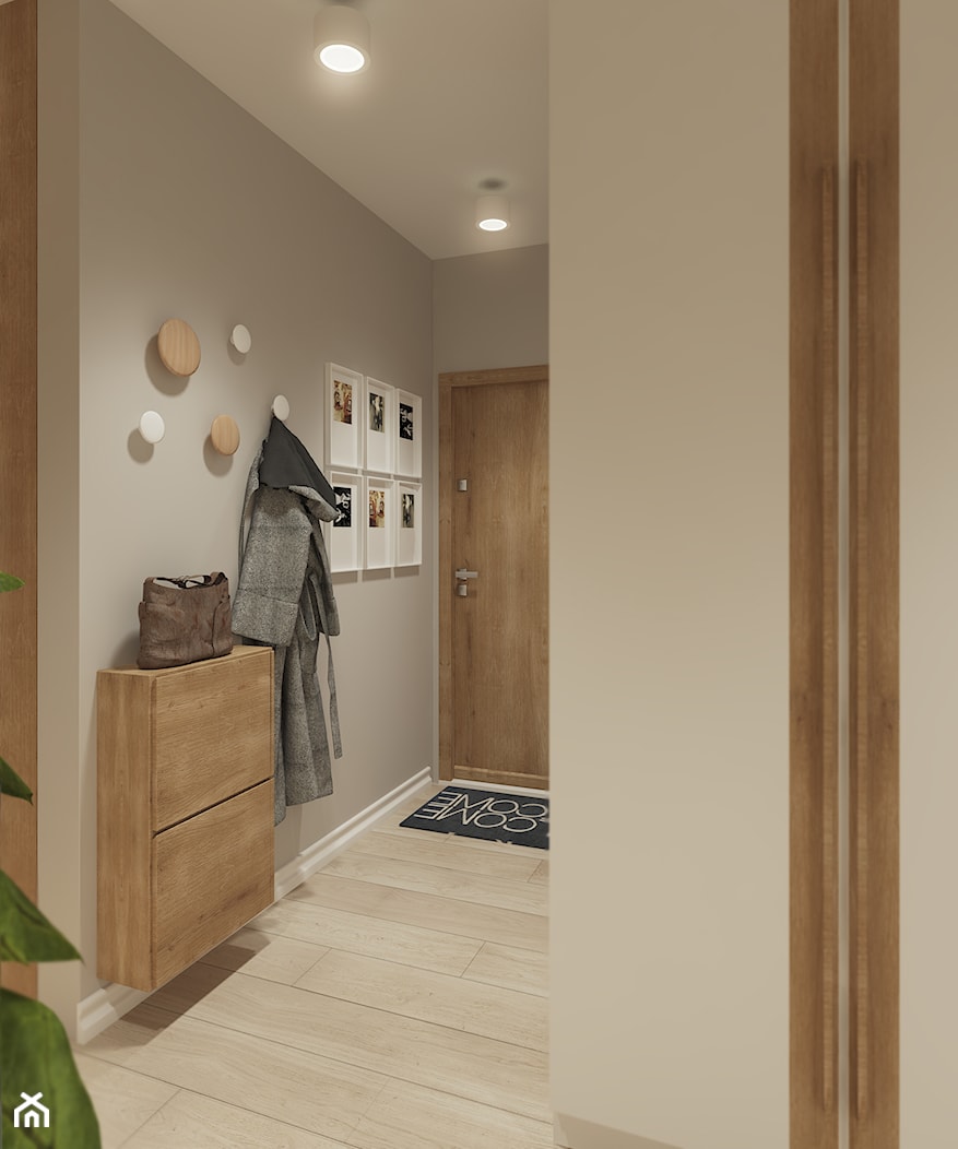 Hol- widok na wejście do mieszkania - zdjęcie od Mohav Design - Homebook