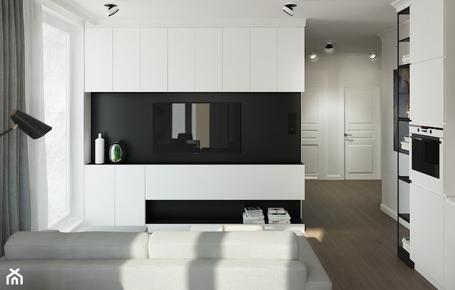 Strefa TV w salonie - zdjęcie od Mohav Design