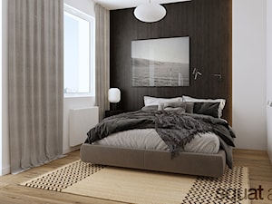 MIESZKANIE W ŁODZI 69m2 - Średnia biała sypialnia, styl skandynawski - zdjęcie od squat architekci