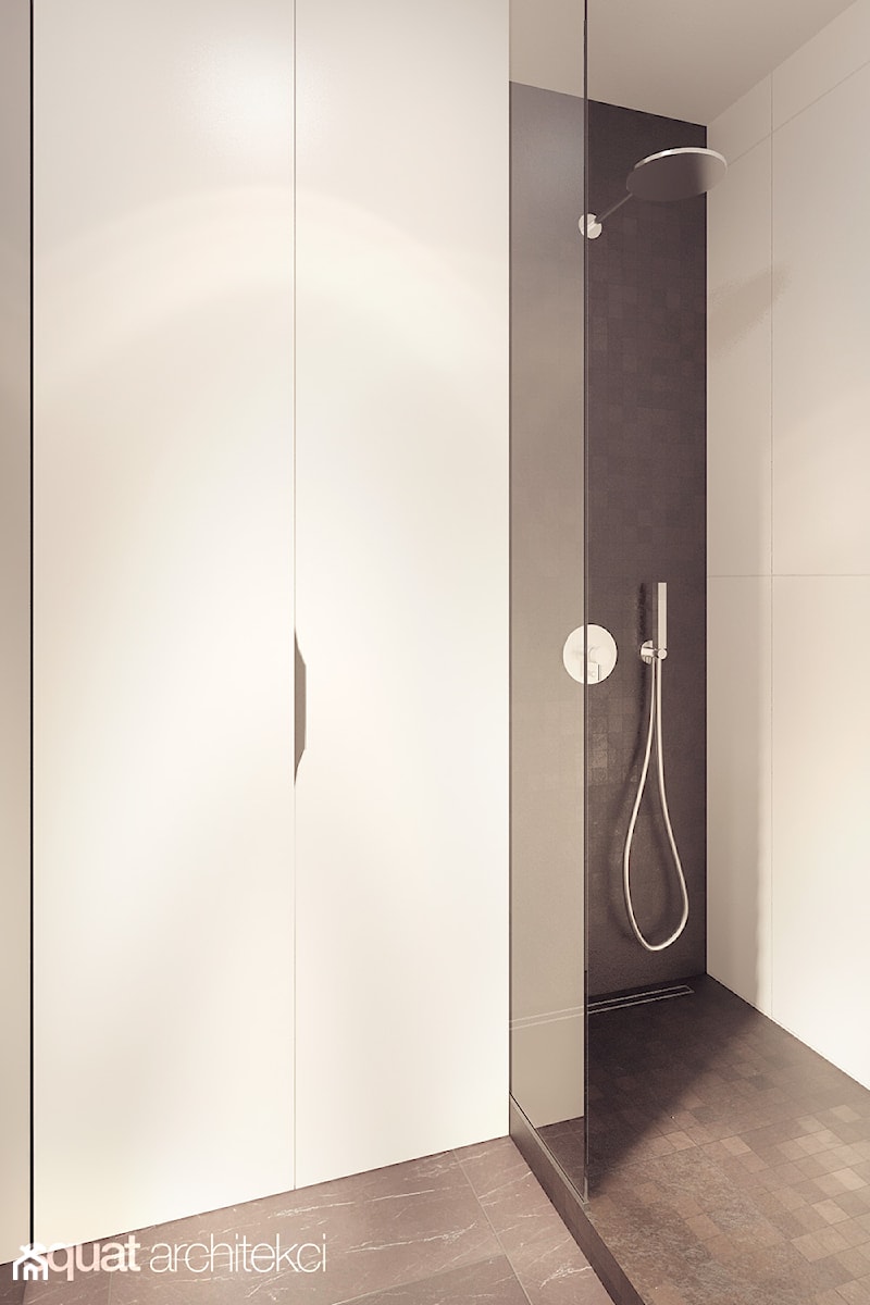 KANCELARIA ADWOKACKA - Mała bez okna z marmurową podłogą łazienka, styl nowoczesny - zdjęcie od squat architekci