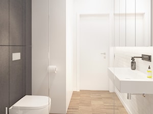 MIESZKANIE W ŁODZI 75m2 - Średnia z punktowym oświetleniem łazienka, styl nowoczesny - zdjęcie od squat architekci