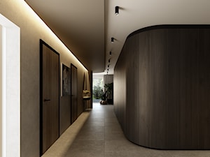 korytarz w modernizowanym domu jednorodzinnym - zdjęcie od squat architekci
