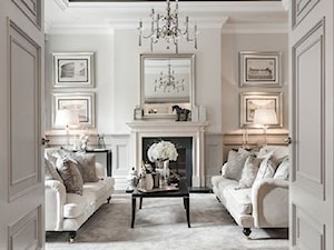 Średni biały salon, styl prowansalski - zdjęcie od BeautifulSolution