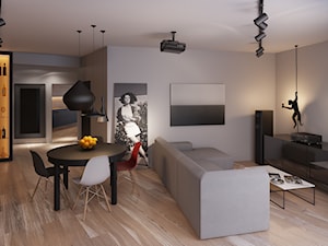 Mieszkanie 1 - Salon, styl nowoczesny - zdjęcie od Piotr Bileński