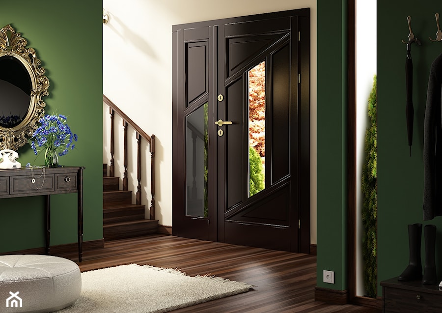 Drzwi zewnętrzne - Hol / przedpokój, styl tradycyjny - zdjęcie od POL-SKONE