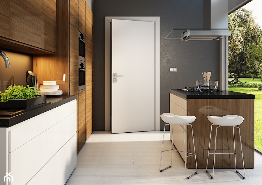 Drzwi wewnętrzne - Kuchnia, styl nowoczesny - zdjęcie od POL-SKONE