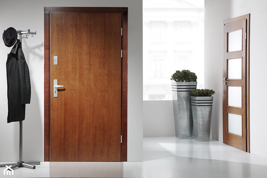 Drzwi zewnętrzne - Hol / przedpokój, styl minimalistyczny - zdjęcie od POL-SKONE