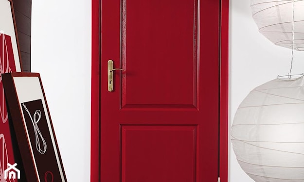 czerwone drzwi, drzwi malowane na czerwono