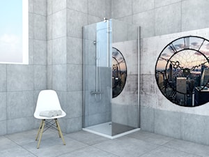 kabina prysznicowa jednodrzwiowa lustro - zdjęcie od Sea-Horse Łazienka w dobrym stylu