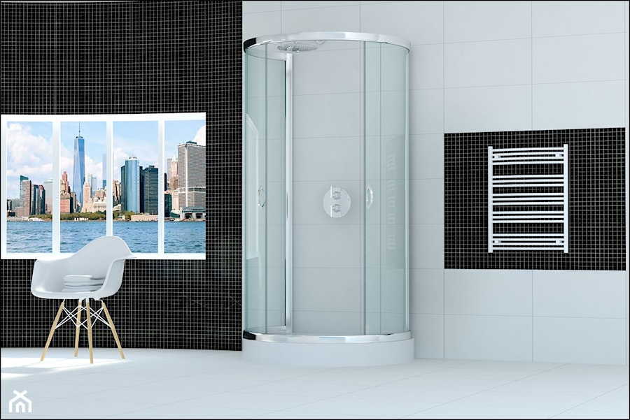 kabina prysznicowa przyścienna - zdjęcie od Sea-Horse Łazienka w dobrym stylu
