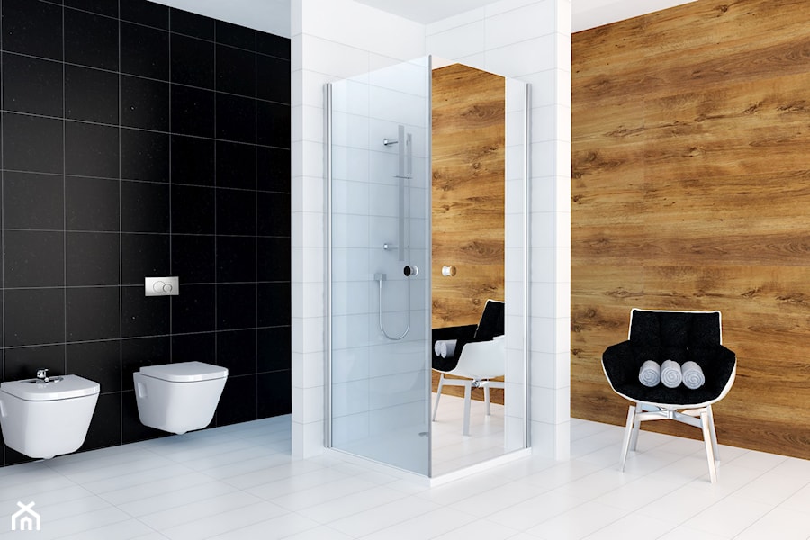 kabina prysznicowa dwudrzwiowa lustro - zdjęcie od Sea-Horse Łazienka w dobrym stylu