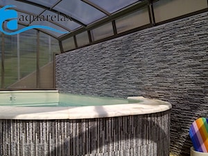 Zadaszenia basenowe - Taras, styl minimalistyczny - zdjęcie od biuro@aquarelax.pl