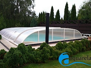 Zadaszenia basenowe - Ogród w stylu skandynawskim, styl skandynawski - zdjęcie od biuro@aquarelax.pl