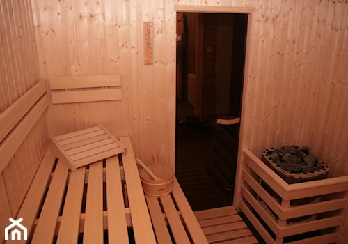 Sauny w domu i ogrodzie - Mała łazienka, styl minimalistyczny - zdjęcie od biuro@aquarelax.pl