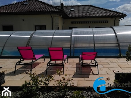 Aranżacje wnętrz - Ogród: Zadaszenia basenowe - Ogród, styl tradycyjny - biuro@aquarelax.pl. Przeglądaj, dodawaj i zapisuj najlepsze zdjęcia, pomysły i inspiracje designerskie. W bazie mamy już prawie milion fotografii!