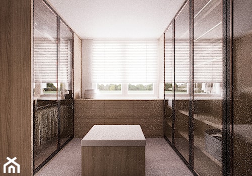 Projekt mieszkania dla małżeństwa na emeryturze - Garderoba, styl nowoczesny - zdjęcie od Architektura & Wnętrza Patrycja Iwan