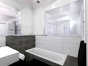 Betonowa łazienka - zdjęcie od Architektura & Wnętrza Patrycja Iwan