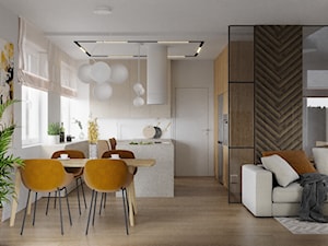 Projekt mieszkania dla małżeństwa na emeryturze - Jadalnia, styl nowoczesny - zdjęcie od Architektura & Wnętrza Patrycja Iwan