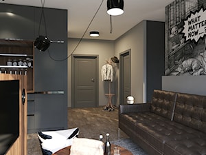 Jaskinia lwa, czyli męski apartament - Salon, styl nowoczesny - zdjęcie od studiokreatura