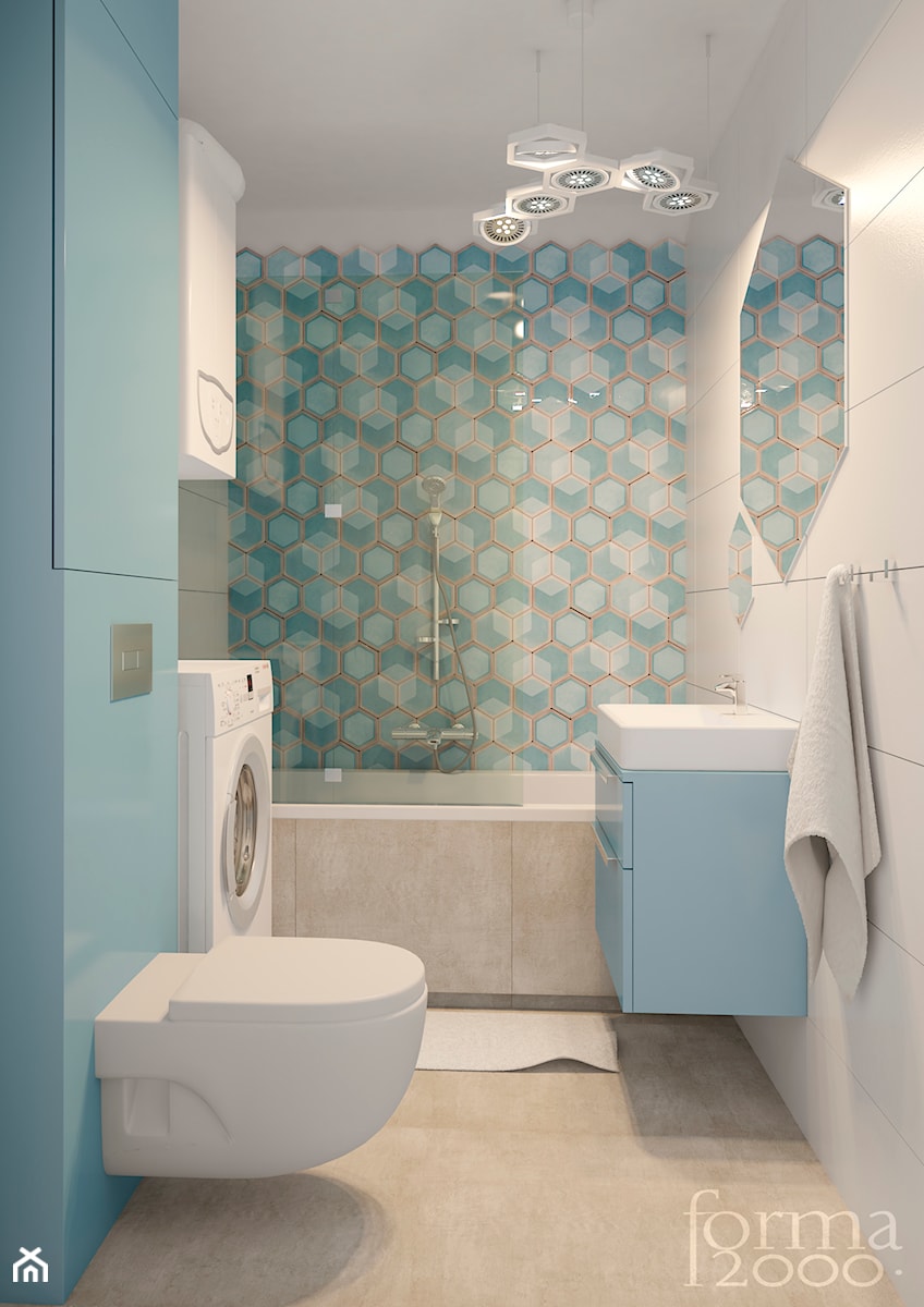 Mini łazienka - Łazienka, styl nowoczesny - zdjęcie od Forma2000