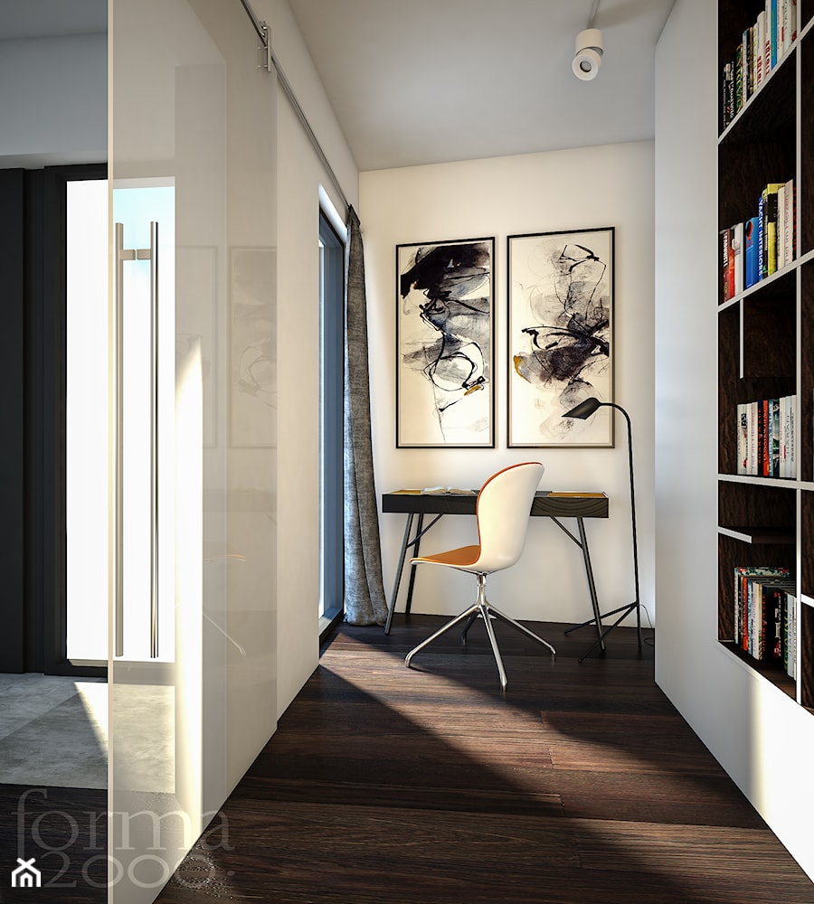 Przedpokój i domowe biuro - Biuro, styl nowoczesny - zdjęcie od Forma2000