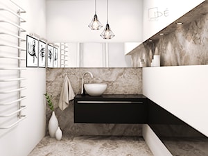 Projekt łazienki dla gości - Łazienka, styl nowoczesny - zdjęcie od IDE studio