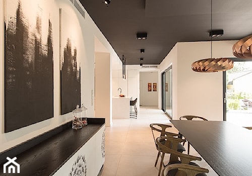 Projekt domu jednorodzinnego - Jadalnia, styl nowoczesny - zdjęcie od Offa Studio