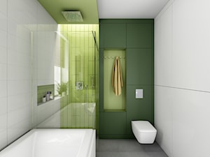 Projekt łazienki w kolorze pistacji - Łazienka, styl nowoczesny - zdjęcie od Offa Studio