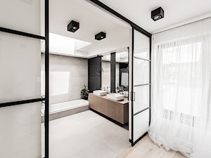 Projekt domu jednorodzinnego - Łazienka, styl nowoczesny - zdjęcie od Offa Studio