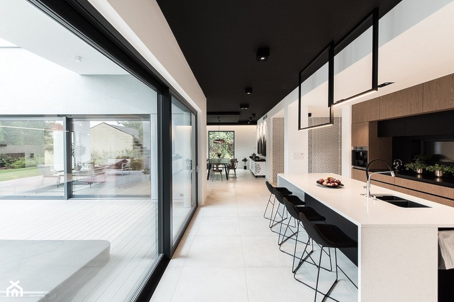 Projekt domu jednorodzinnego - Kuchnia, styl nowoczesny - zdjęcie od Offa Studio