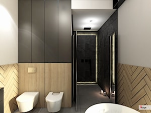 IM_01 - Mała bez okna z punktowym oświetleniem łazienka, styl nowoczesny - zdjęcie od InSign Aranżacje