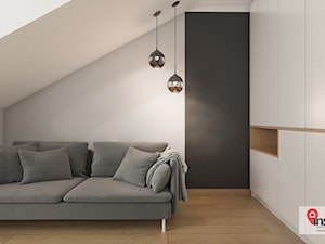 Cz_02 - Mała biała sypialnia, styl nowoczesny - zdjęcie od InSign Aranżacje