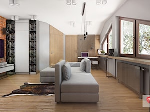 Rzg_01 - Średni biały salon, styl industrialny - zdjęcie od InSign Aranżacje