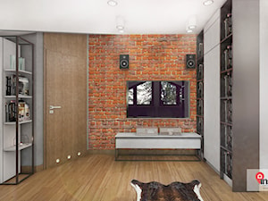 Rzg_01 - Mały szary salon, styl industrialny - zdjęcie od InSign Aranżacje