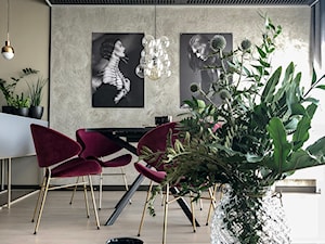 Nowoczesność w nieszablonowym wydaniu - Średnia beżowa jadalnia w salonie, styl nowoczesny - zdjęcie od Formea Studio