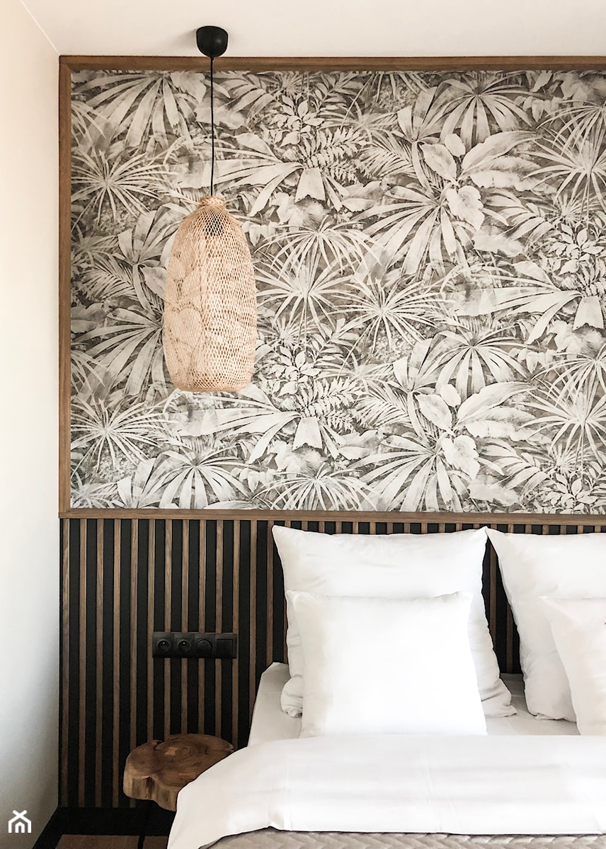 Apartament z widokiem na Odrę - Mała biała sypialnia, styl skandynawski - zdjęcie od Formea Studio