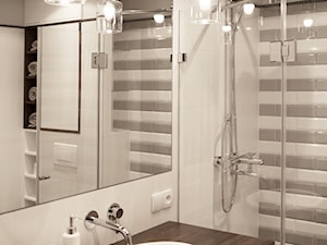KONKURS Metamorfoza mieszkania - Mała bez okna z punktowym oświetleniem łazienka - zdjęcie od Formea Studio