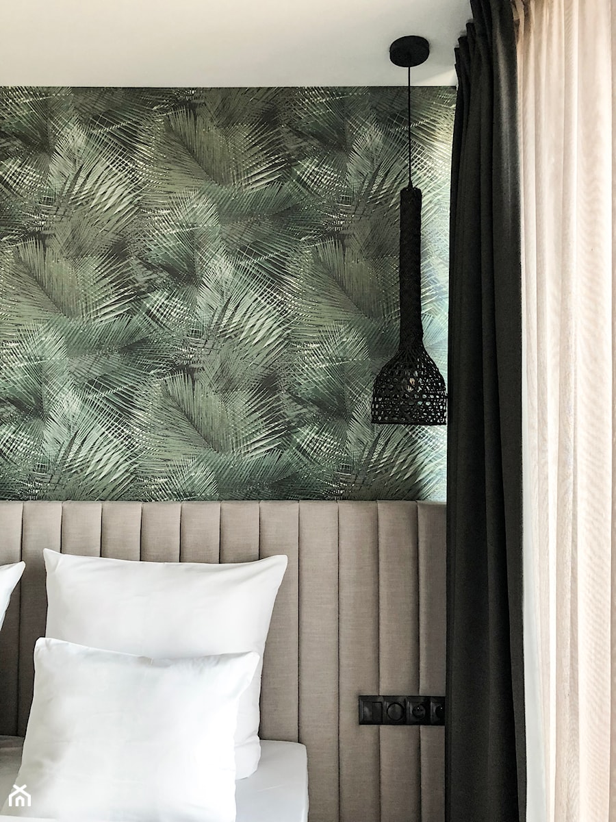 Apartament z widokiem na Odrę - Mała zielona sypialnia, styl nowoczesny - zdjęcie od Formea Studio