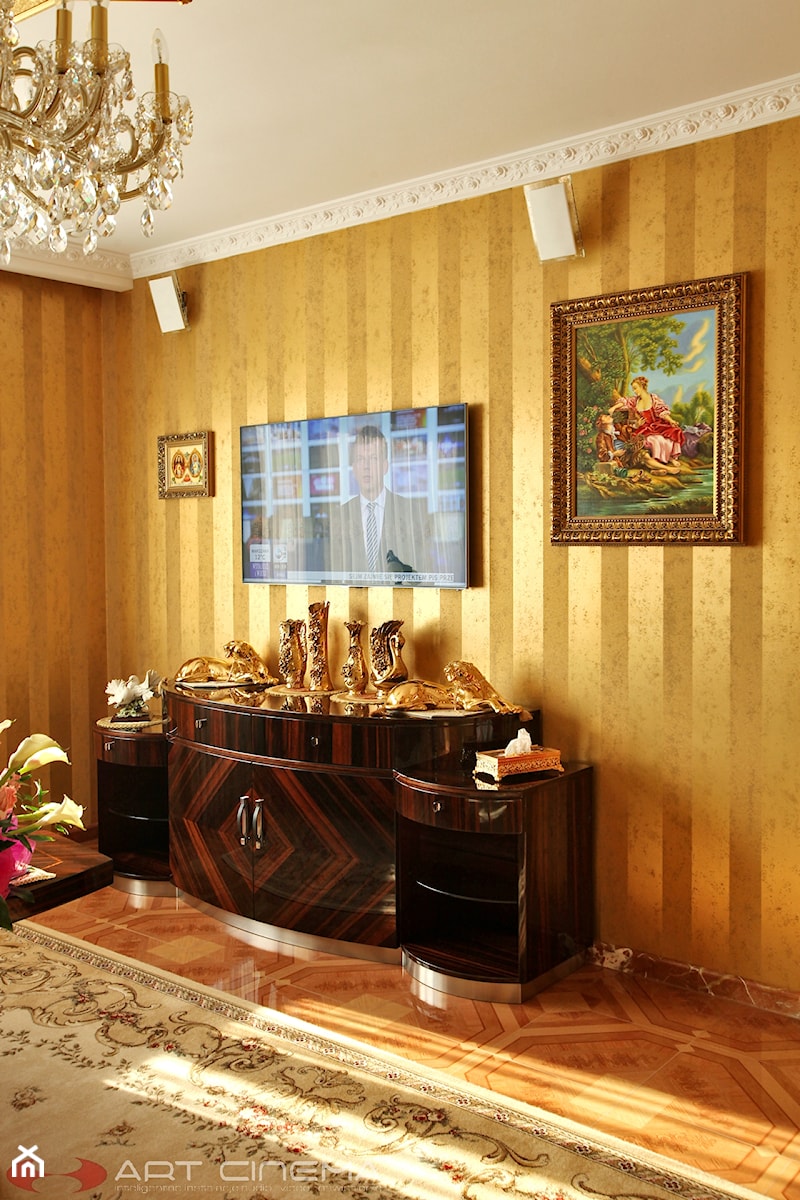 7. Rezydencja w południowej Polsce - 2013 - Średni salon, styl tradycyjny - zdjęcie od Art Cinema