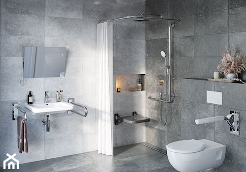 KOŁO Nova Pro - Średnia z punktowym oświetleniem łazienka, styl nowoczesny - zdjęcie od Geberit