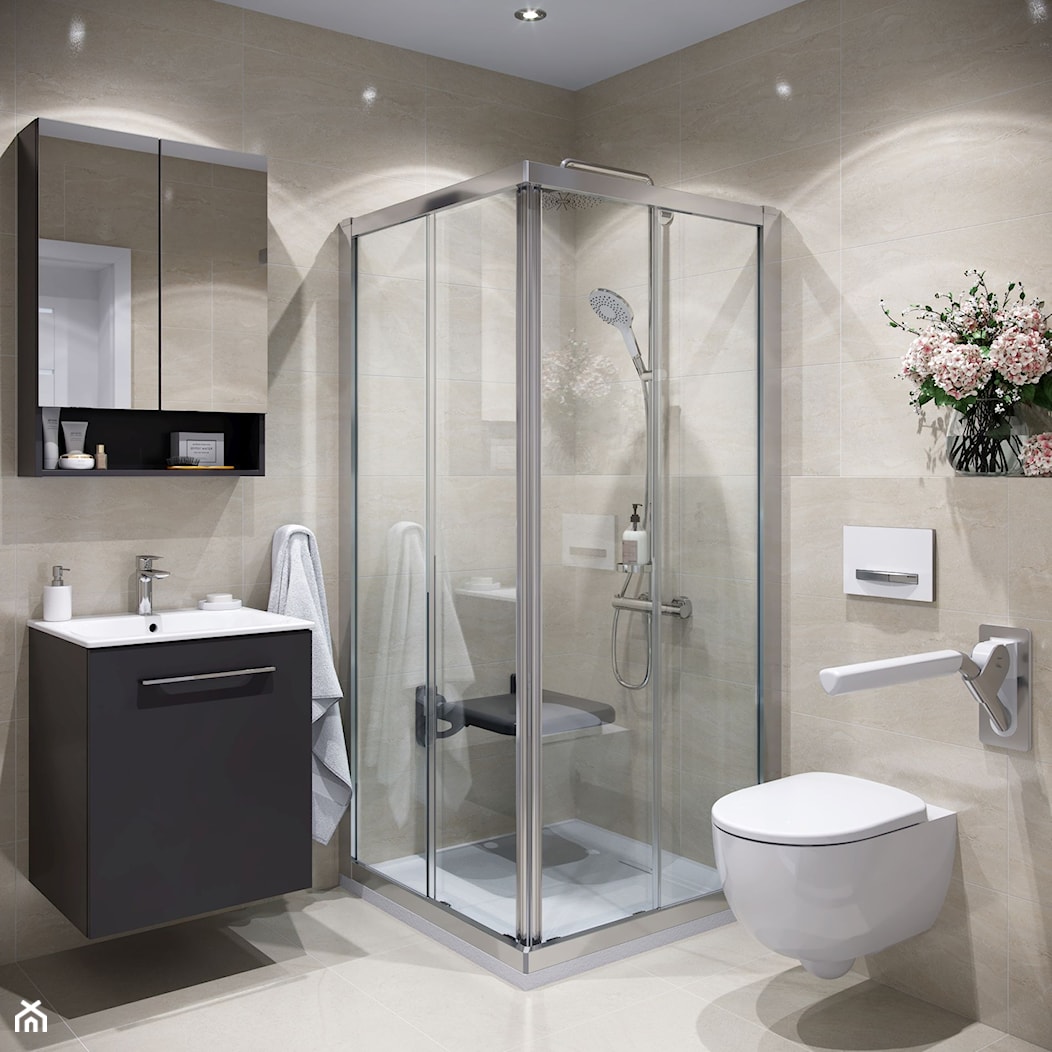 KOŁO Nova Pro - Średnia bez okna łazienka, styl nowoczesny - zdjęcie od Geberit - Homebook
