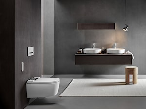 Geberit AquaClean Sela - Średnia duża z dwoma umywalkami łazienka, styl minimalistyczny - zdjęcie od Geberit
